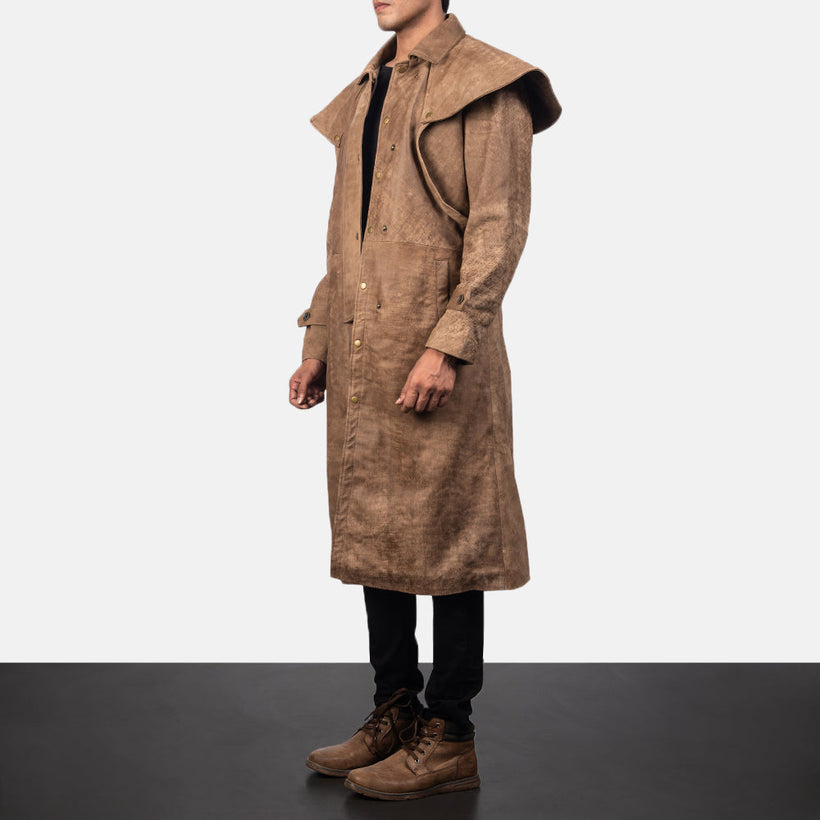 Maverick Коричнева Leather Duster чоловіча