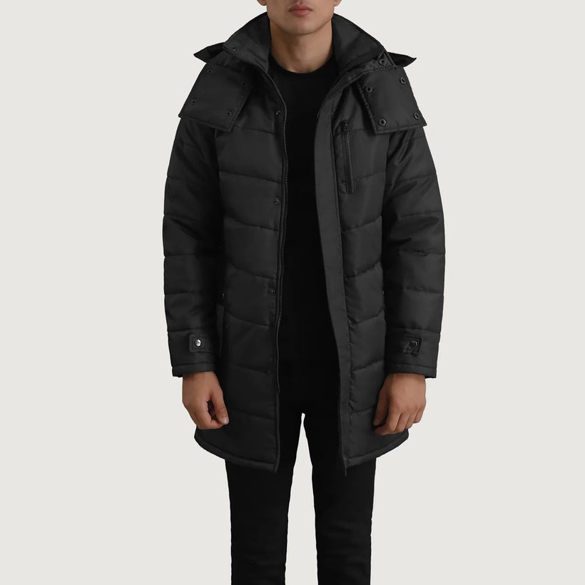 Moore Чорний Hooded Parka для Чоловіків