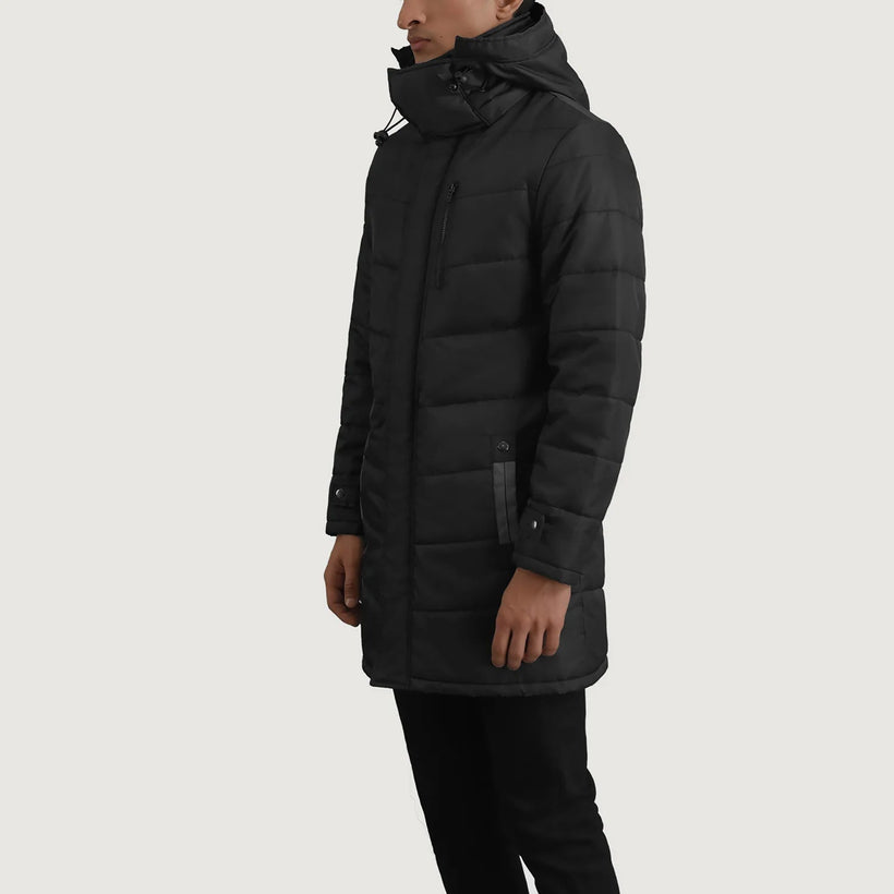 Moore Чорний Hooded Parka для Чоловіків