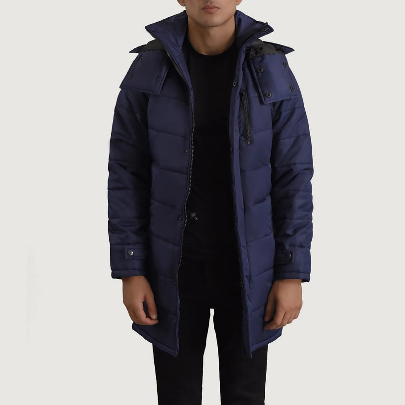 Moore Синій Hooded Parka для Чоловіків