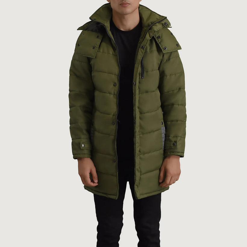 Moore Оливковий Hooded Parka для Чоловіків