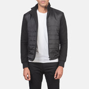 
Nashville Стьобаний Чорний Windbreaker Шкіряна куртка для Чоловіків in Black Polyester (Torso) &Amp; Knitted Fabric (Sleeves) - Вигляд спереду та приталений силует | Купити в офіційному онлайн-магазині