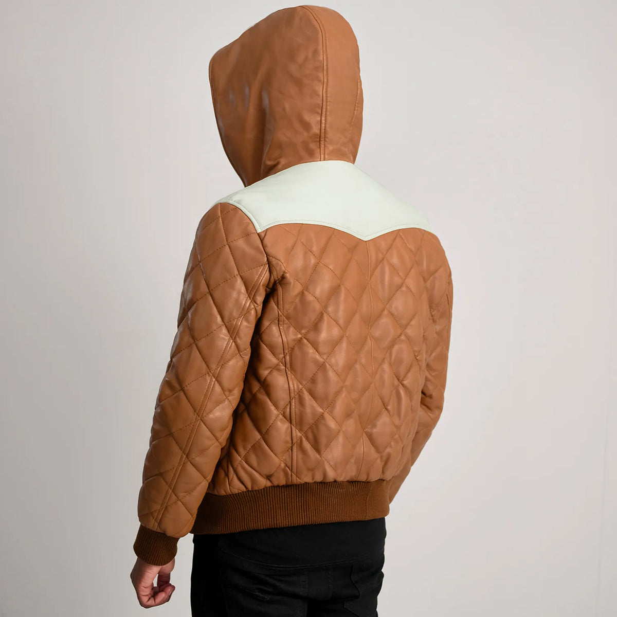 
Norman Шкіряна куртка Рудий Puffer Шкіряна куртка для Чоловіків – alternate product view 5