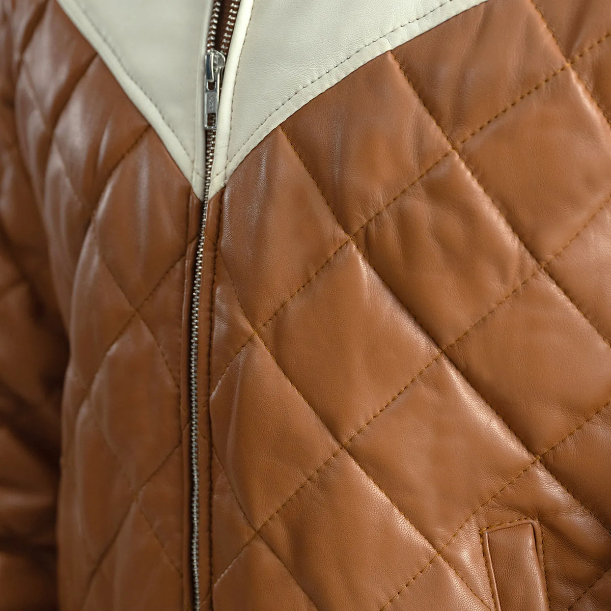 
Norman Шкіряна куртка Рудий Puffer Шкіряна куртка для Чоловіків – alternate product view 6
