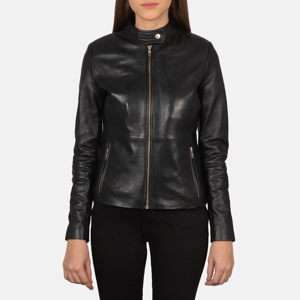 
Майстерність обробки подолу та швів на Rave Brown Leather Biker Jacket