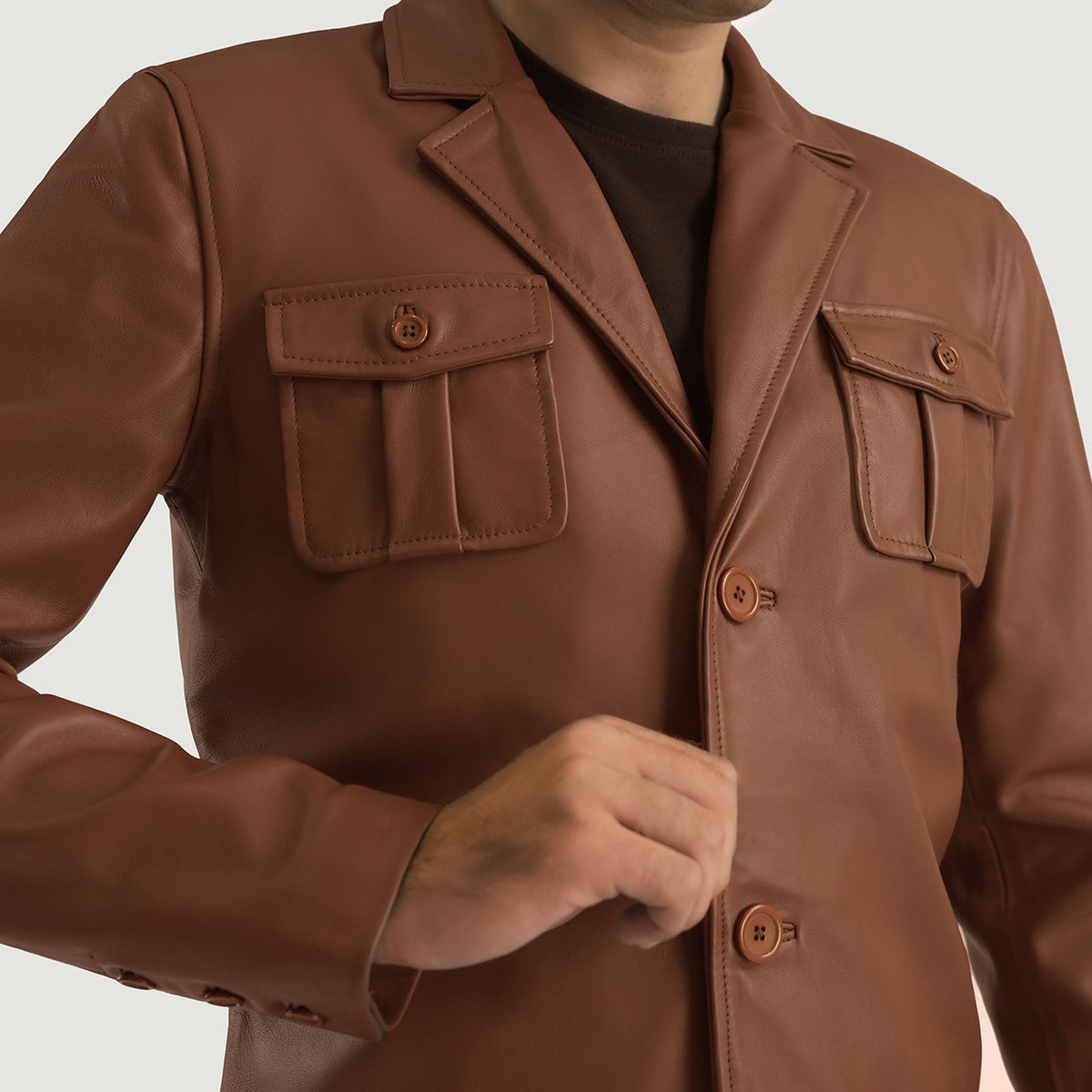 
Ray Cutler Шкіряна куртка для Чоловіків – alternate product view 6