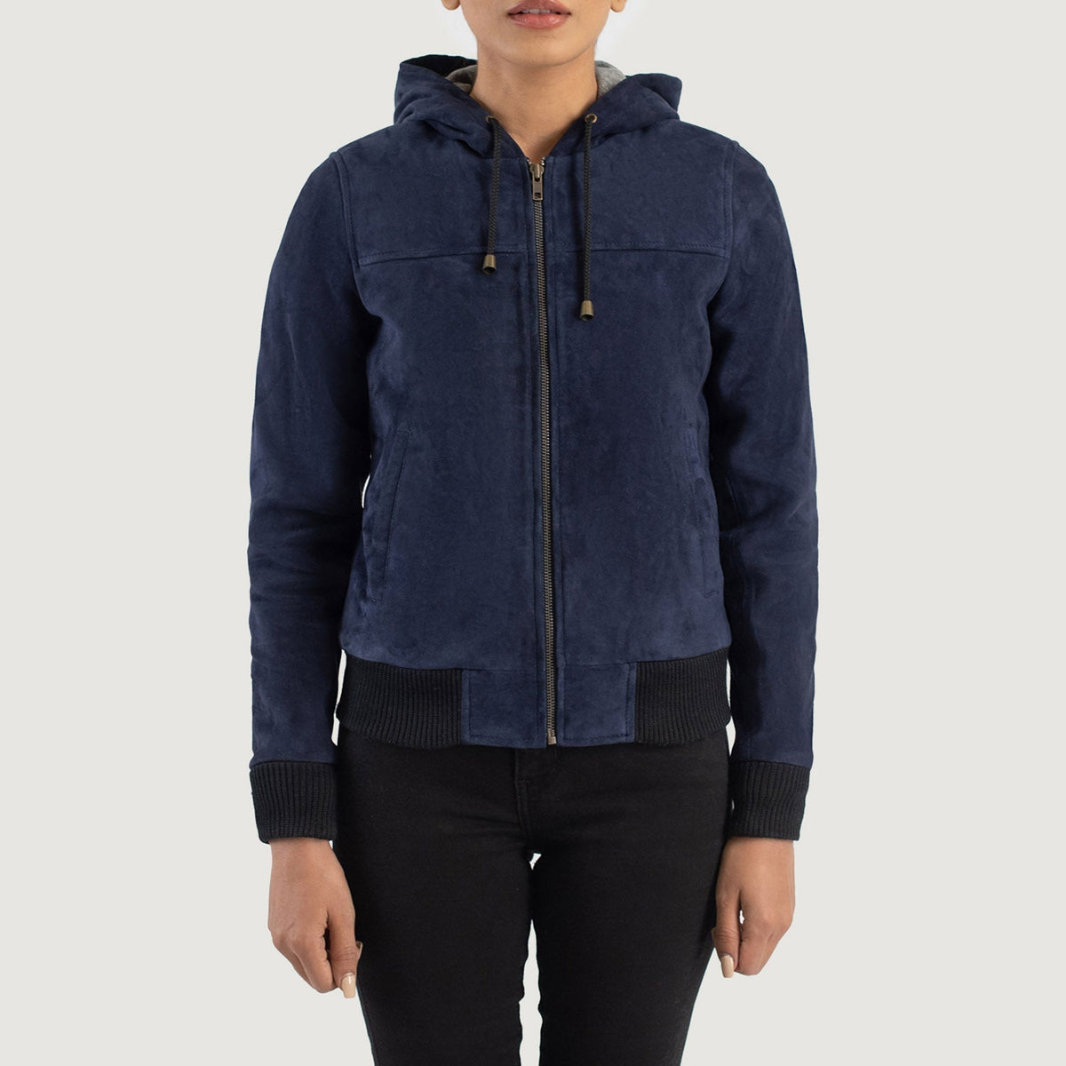 
Rebella Hooded Шкіряний бомбер для Жінок – alternate product view 4