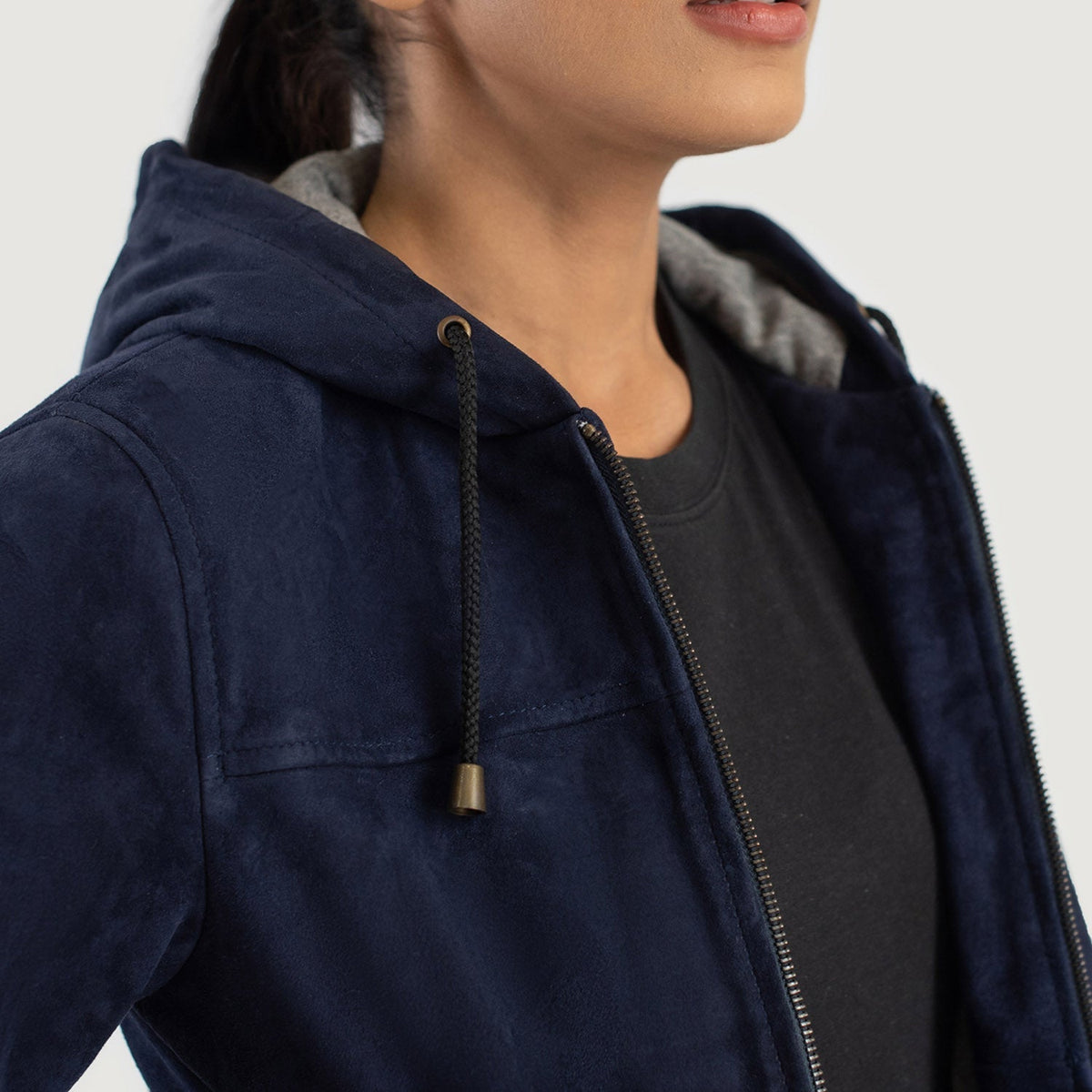
Rebella Hooded Шкіряний бомбер для Жінок – alternate product view 6