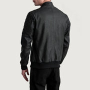 Sven Leather Bomber Jacket – alternate product view 6