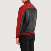 
Terrance Чорний Varsity Шкіряна куртка для Чоловіків – alternate product view 4
