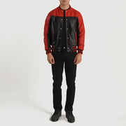 
Terrance Чорний Varsity Шкіряна куртка для Чоловіків – alternate product view 5