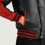 
Terrance Чорний Varsity Шкіряна куртка для Чоловіків – alternate product view 6