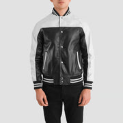 
Terrance Чорний Varsity Шкіряна куртка для Чоловіків – alternate product view 4