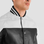 
Terrance Чорний Varsity Шкіряна куртка для Чоловіків – alternate product view 6