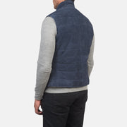 Authentic Goatskin Suede with Suede Finish Grain Texture & Heavy-Duty Seam Stitching Detail